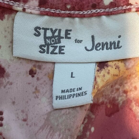Jenni Style Not Size Corset Bra Crop Top Watercolor Pinks L - Picture 5 of 8